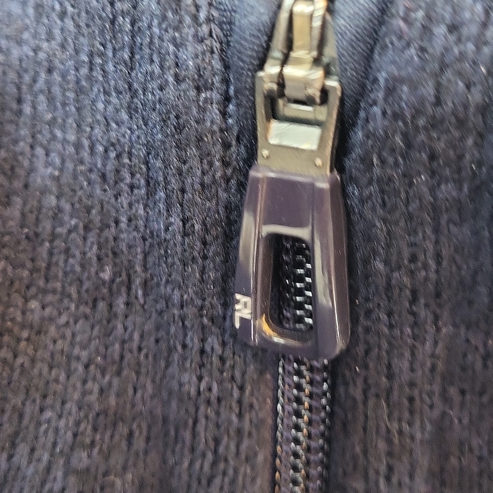 Polo Ralph Lauren Men's Fleeve Navy Zip-Front Fleece Vest. Size 4XL - Picture 4 of 7